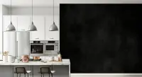 Deep Black Textured Wall Mural