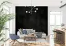 Deep Black Textured Wall Mural 3