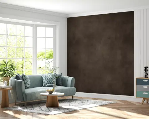 Sophisticated Dark Brown Distressed Texture Wall Mural