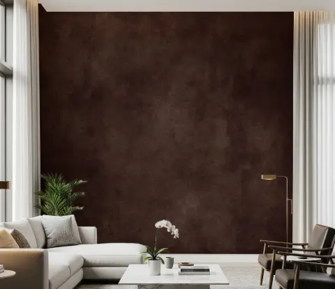 Deep Cognac Textured Wall Mural