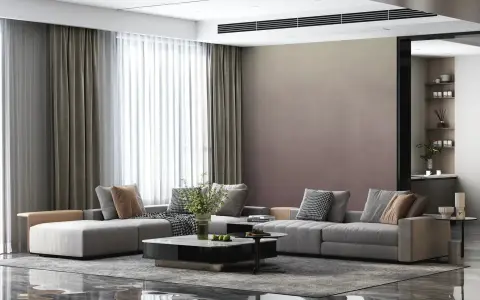 Subtle Ombre Taupe Textured Wall Mural