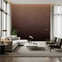 Earthy Brown Ombre Gradient Wall Mural