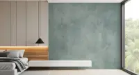 Subtle Sage Green Concrete Effect Wall Mural