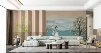 Divine Krishna Flute Serenity Wall Mural