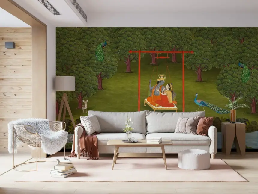 Divine Swing Serenity Wall Mural