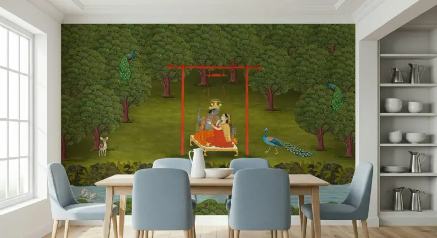Divine Swing Serenity Wall Mural