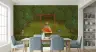 Pichwai Style Krishna Radha Swing Forest Wall Mural 4