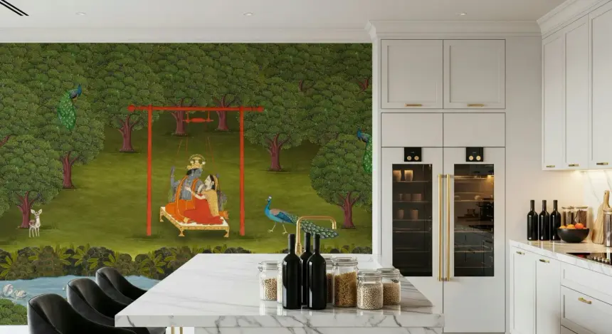 Divine Swing Serenity Wall Mural
