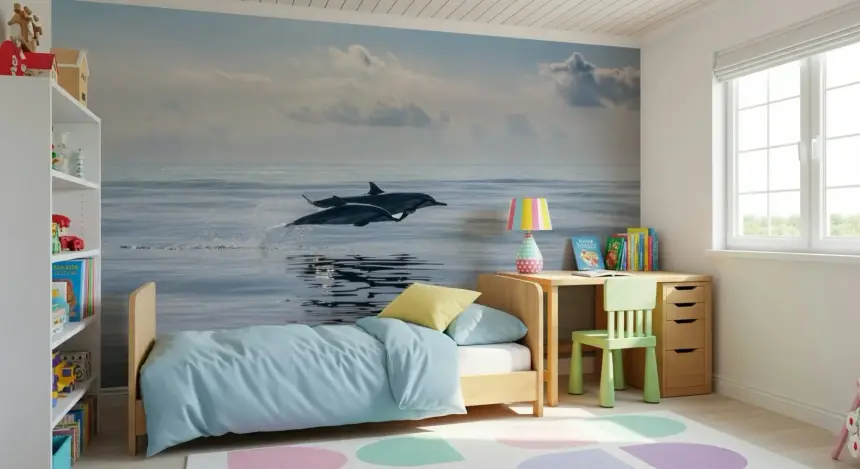 Dolphin's Leap Wall Mural - 2621542