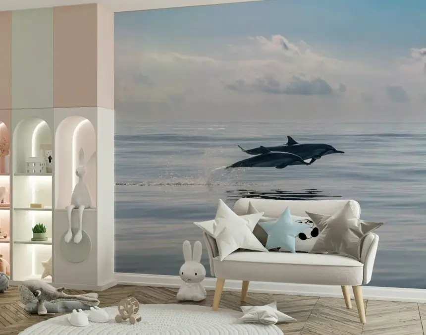 Dolphin's Leap Wall Mural - 2621542