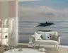 Leaping Dolphins Ocean Seascape Wall Mural 5