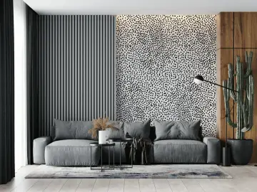 Dynamic Black Speckle Dot Wall Mural