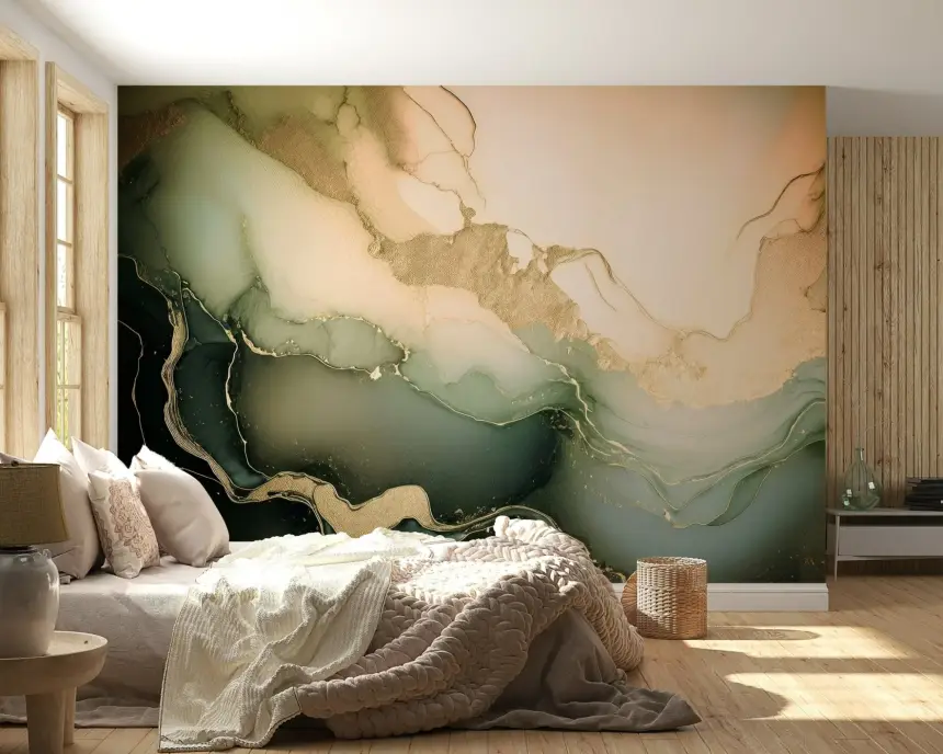 Dreamy Mineral Layers Wall Mural