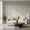 Mughal Inspired Cream Bloom Pattern Wallpaper 3