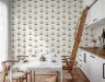 Mughal Inspired Cream Bloom Pattern Wallpaper 1