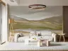 Abstract Earthy Tones Landscape Wall Mural 1