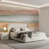 Serene Abstract Watercolour Horizon Wall Mural 2