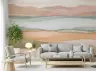 Serene Abstract Watercolour Horizon Wall Mural 1