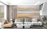 Serene Abstract Watercolour Horizon Wall Mural 3