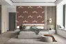 Mughal-Inspired Floral Motif Wallpaper in Terracotta 4