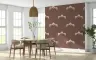Mughal-Inspired Floral Motif Wallpaper in Terracotta 5