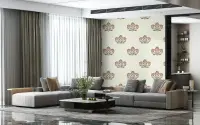 Mughal Floral Motif Pattern Wallpaper