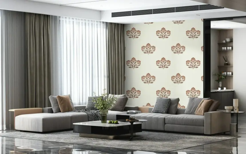 Earthy Flora Wallpaper