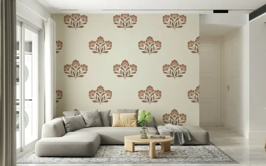 Earthy Flora Wallpaper