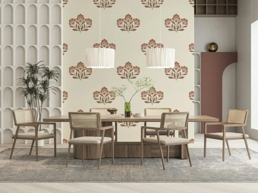Earthy Flora Wallpaper