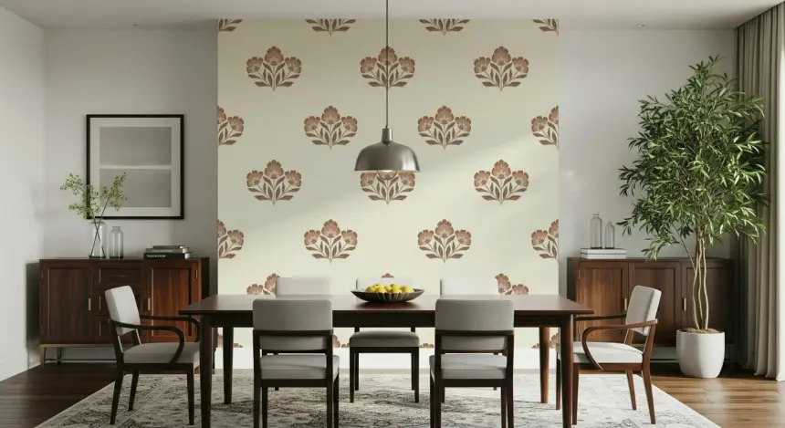 Earthy Flora Wallpaper