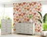 Earthy Hearts Pattern Wallpaper 3