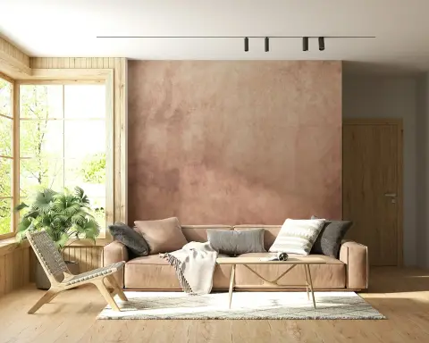 Rustic Earth Tone Textured Wall Mural