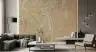 Abstract Organic Botanical Wall Mural with Earthy Hues 3