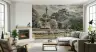 Grand European Castle and Fountain Wall Mural 2