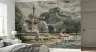 Grand European Castle and Fountain Wall Mural 1