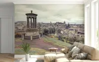 Historic Edinburgh Cityscape Wall Mural