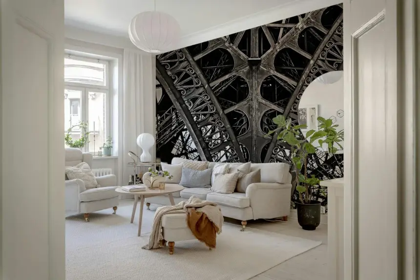 Eiffel's Ascent Wall Mural - 2274192
