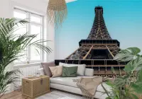 Paris Eiffel Tower Architectural Wall Mural