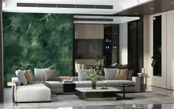 Malachite Green Veined Marble Texture Wall Mural
