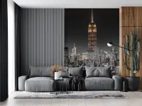 Empire State Building Illuminated Cityscape Wallpaper