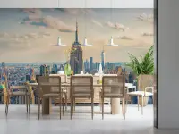 Manhattan Cityscape Wall Mural with Empire State
