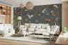Rustic Woodland Creatures & Foliage Wall Mural 2