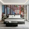 Historic European Street Wall Mural 1
