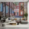 Historic European Street Wall Mural 5