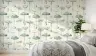 Hand-Sketched Sage Mushroom Pattern Wallpaper 2