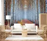 Misty Autumn Birch Forest Wall Mural 3