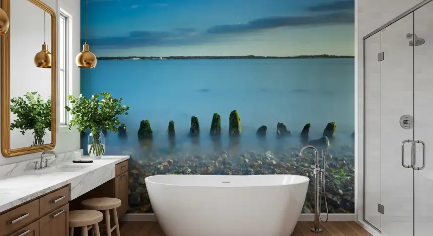 Ethereal Coastline Landscape Wall Mural