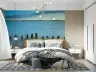 Misty Coastal Pillars Seascape Wall Mural 1