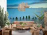 Misty Coastal Pillars Seascape Wall Mural 3