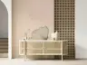 Textured Blush Pink Abstract Floral Wallpaper 2